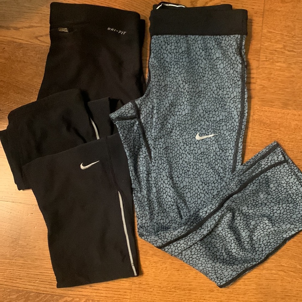 2 pair of Nike Dri-Fit Running Capris